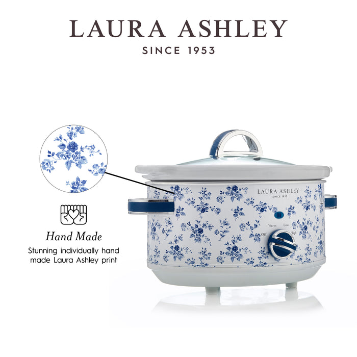 Laura Ashley 3.5 L China Rose Slow Cooker - VQ-SLWC3L-LACR-CA