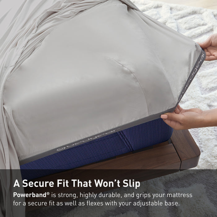 BEDGEAR Ver-Tex™ Performance 4-Piece King Sheet Set - Light Grey