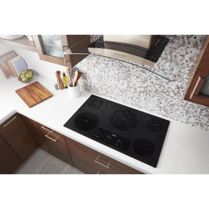 Whirlpool 36\" 5-Element Electric Cooktop - Black - WCE97US6KB