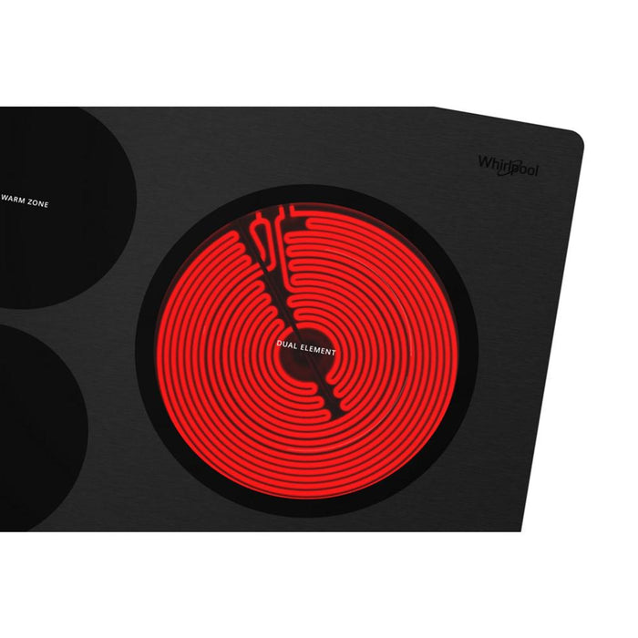 Whirlpool 36\" 5-Element Electric Cooktop - Black - WCE97US6KB
