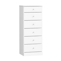Astrid Kids 6-Drawer Tall Chest - White