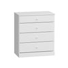 Astrid 4-Drawer Dresser - White