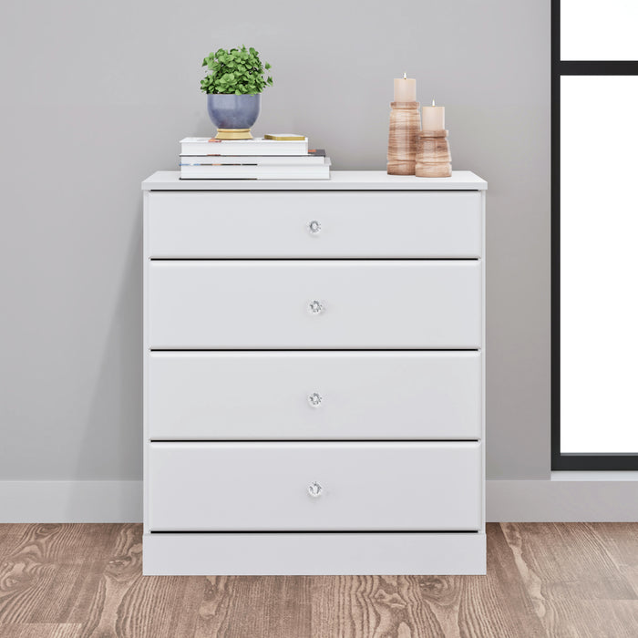 Astrid Kids 4-Drawer Dresser - White