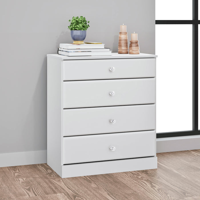Astrid Kids 4-Drawer Dresser - White