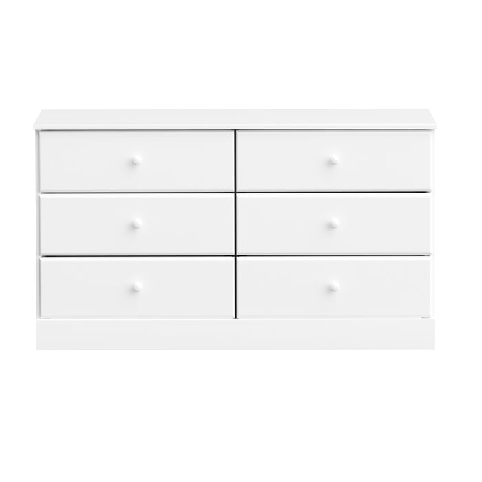 Astrid 6-Drawer Dresser - White