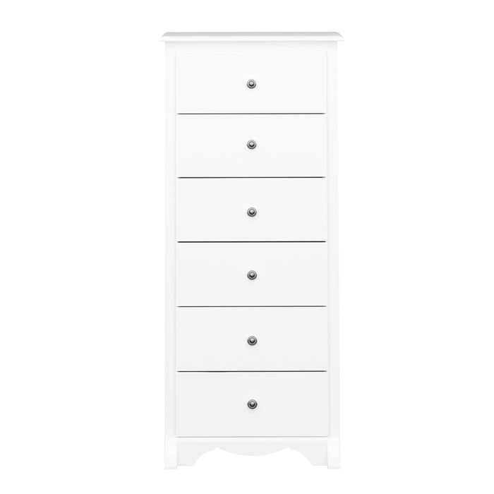 Monterey Tall 6-Drawer Chest - White