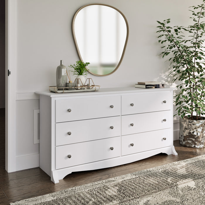 Monterey 6-Drawer Dresser - White