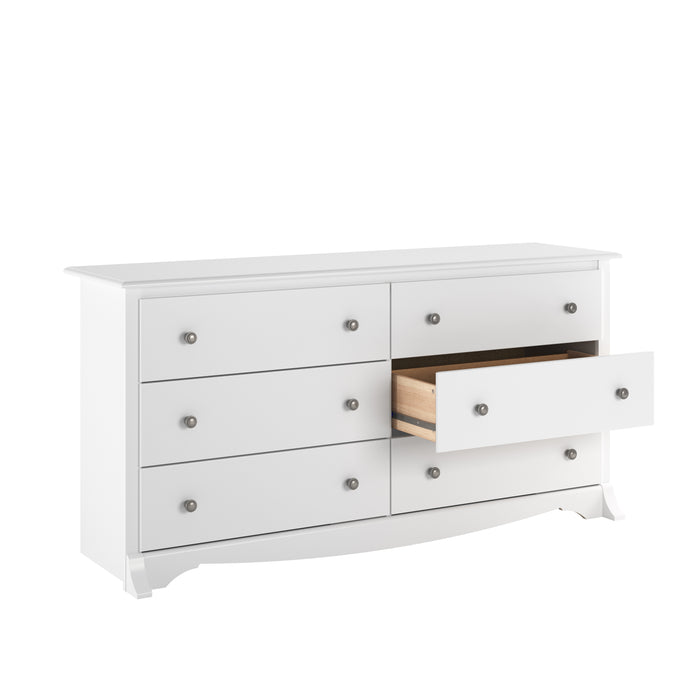 Monterey 6-Drawer Dresser - White