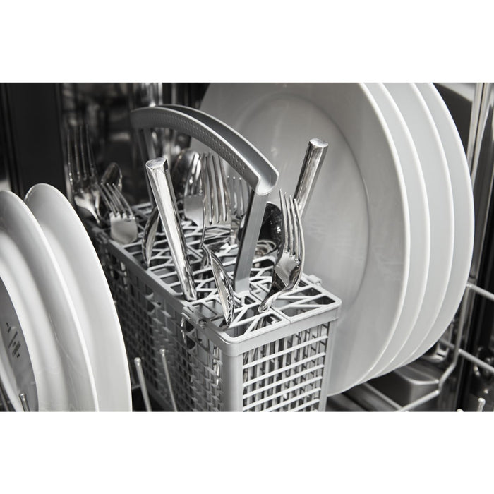 Whirlpool 18\" 50 dBA Built-In Front-Control Dishwasher - Monochromatic Stainless Cabinet - WDPS5118PM