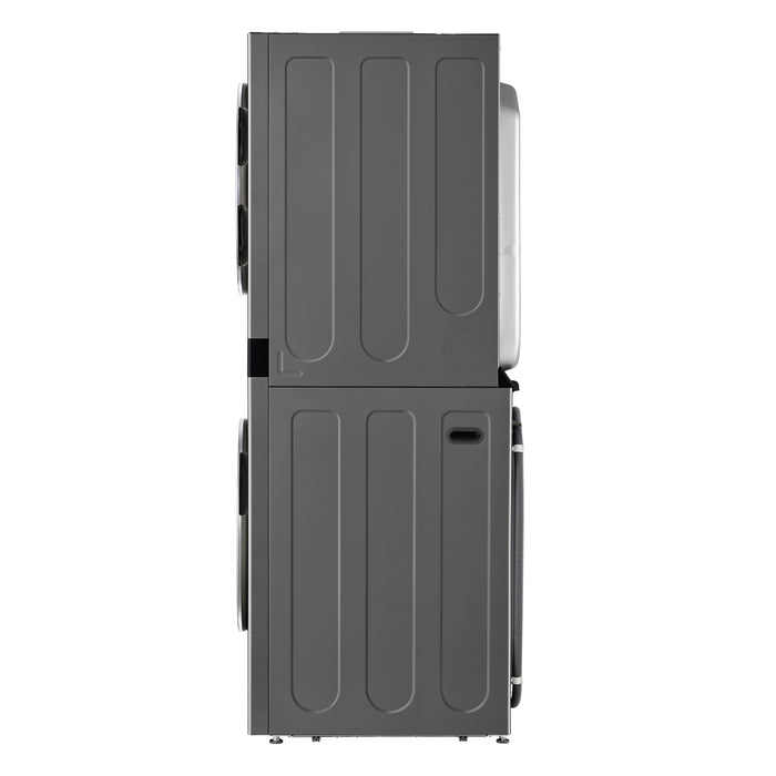LG 5.2 Washer/7.4 Dryer Cu. Ft. Front-Load WashTower® with TurboWash® and TurboSteam® - Graphite Steel - WKEX200HVA