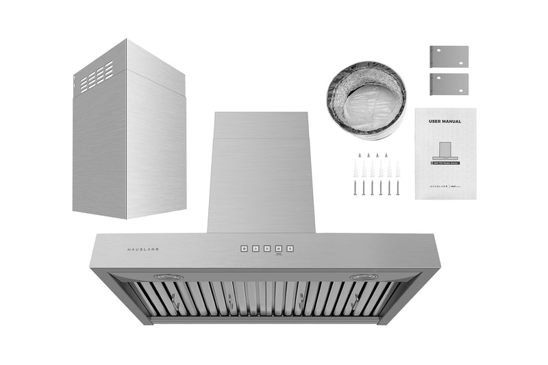 Hauslane 30\" WM-730 Wall-Mount Range Hood - WM-730SS-30
