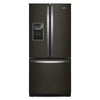 Whirlpool 30\" 20 Cu. Ft. French-Door Refrigerator - Black Stainless - WRF560SEHV