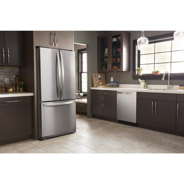 Whirlpool 30\" 20 Cu. Ft. French-Door Refrigerator - Fingerprint Resistant Stainless Steel - WRF560SFHZ