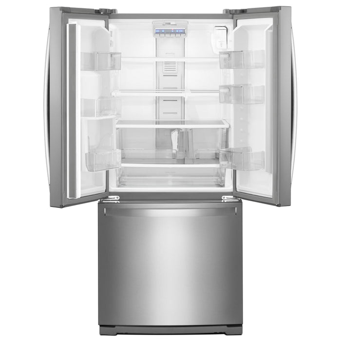 Whirlpool 30\" 20 Cu. Ft. French-Door Refrigerator - Fingerprint Resistant Stainless Steel - WRF560SMHZ