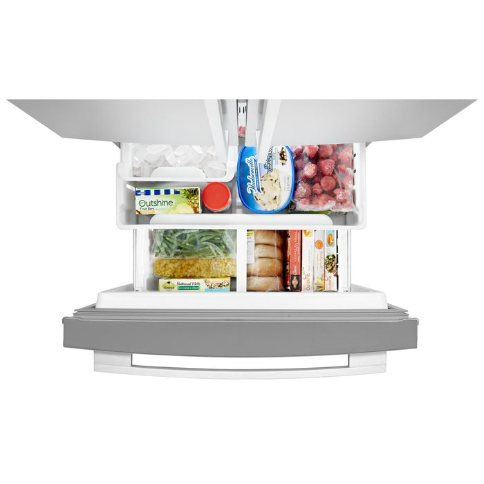 Whirlpool 30\" 20 Cu. Ft. French-Door Refrigerator - Fingerprint Resistant Stainless Steel - WRF560SMHZ