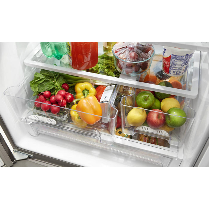 Whirlpool 30\" 20 Cu. Ft. French-Door Refrigerator - Fingerprint Resistant Stainless Steel - WRF560SMHZ