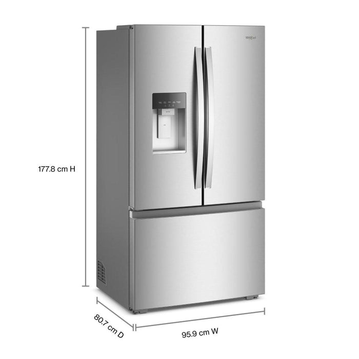 Whirlpool 36” 23.4 Cu. Ft. French Door Refrigerator – Stainless Steel - WRFC7036RZ