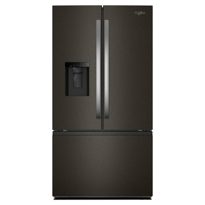 Whirlpool 36\" 30 Cu. Ft. French-Door Refrigerator with Ice and Water - Black Stainless Steel - WRFF3536SV