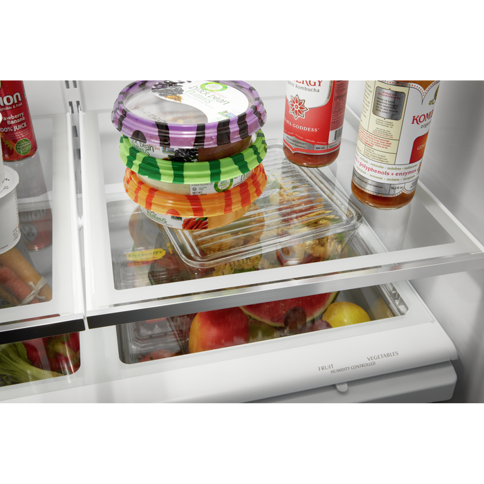 Whirlpool 33\" 22 Cu. Ft. Bottom-Mount Refrigerator - Black - WRFF5333PB