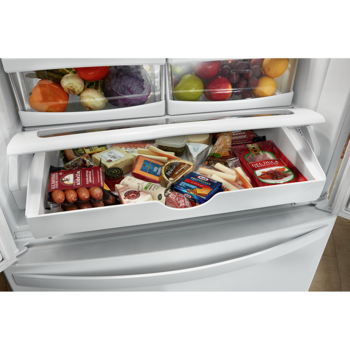 Whirlpool 33\" 22 Cu. Ft. Bottom-Mount Refrigerator - Black - WRFF5333PB