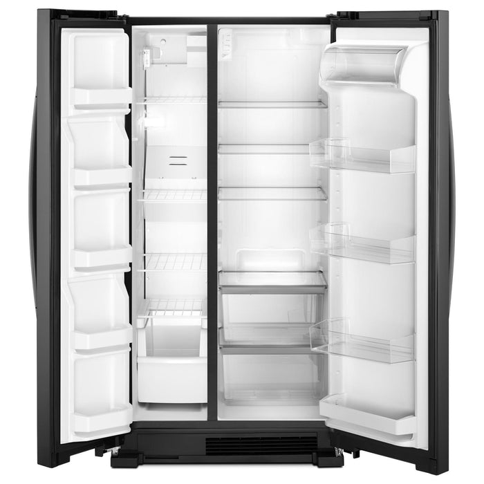 Whirlpool 33\" 22 Cu. Ft. Side-by-Side Refrigerator - Black - WRS312SNHB