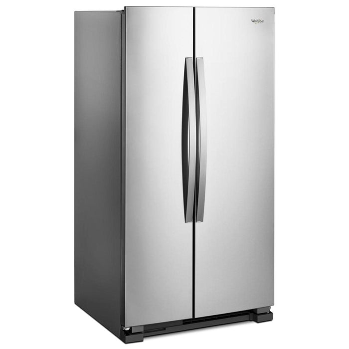 Whirlpool 33\" 22 Cu. Ft. Side-by-Side Refrigerator - Monochromatic Stainless Steel - WRS312SNHM