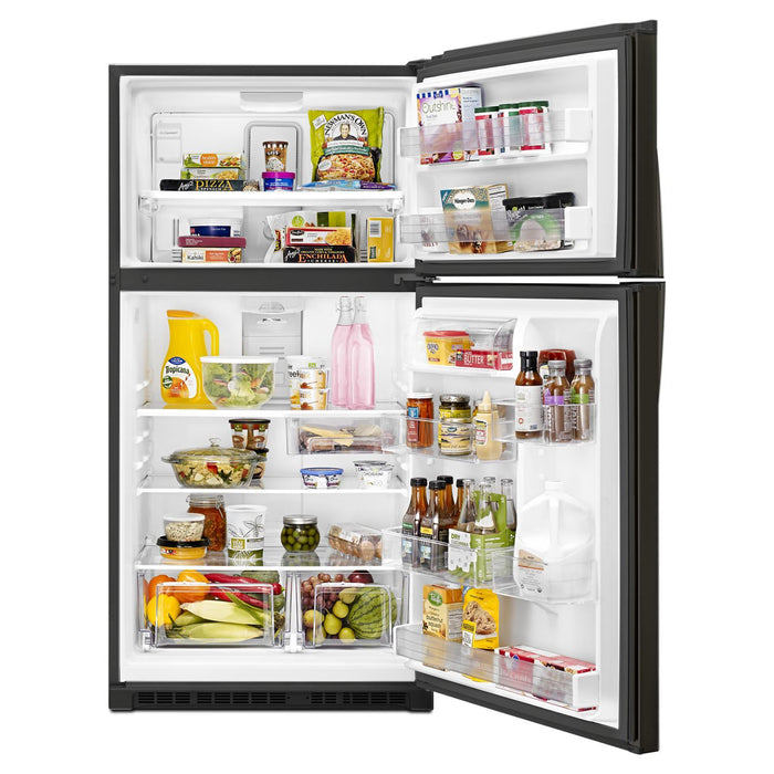 Whirlpool 33\" 21 Cu. Ft. Top-Mount Refrigerator - Black Stainless - WRT541SZHV