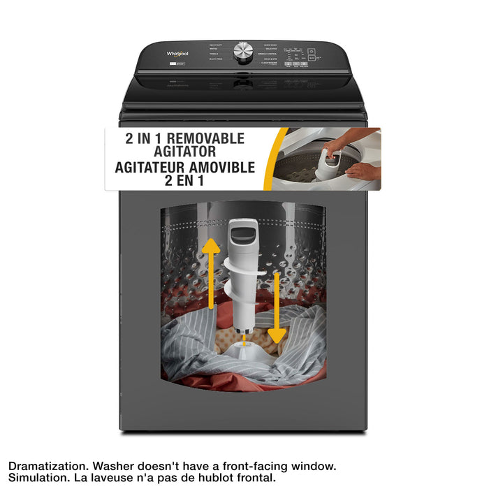 Whirlpool 6.1 Cu. Ft. Top-Load Washer - Volcano Black - WTW6157PB