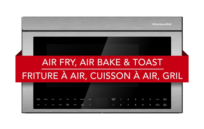KitchenAid Multifunction Smart Flush Mount Over-the-Range Microwave Oven - Stainless Steel - YKMMF530PPS