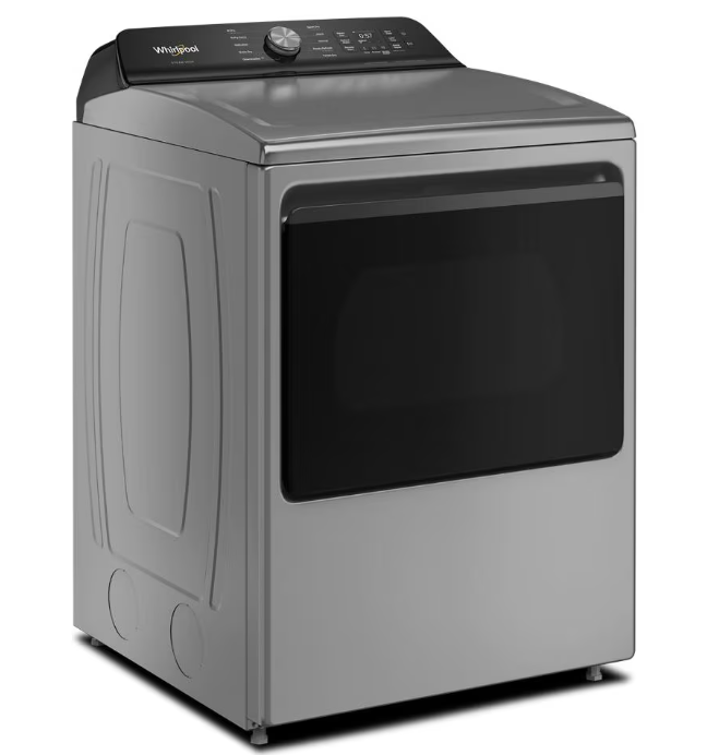 Whirlpool 7.5 Cu. Ft. Smart Electric Top Load Dryer with AI Dry – Radiant Silver - YWED8509TR