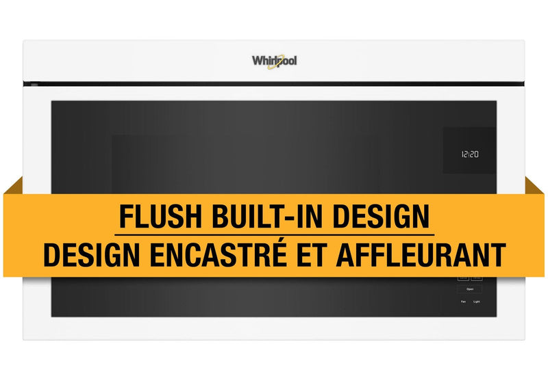 Whirlpool 1.1 Cu. Ft. Flush Over-the-Range Microwave with 900 Watts Cooking - White - YWMMF5930PW