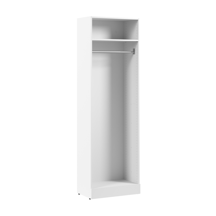 Bestar Florence 25\" Modular Hanging Closet System with Shelf - White