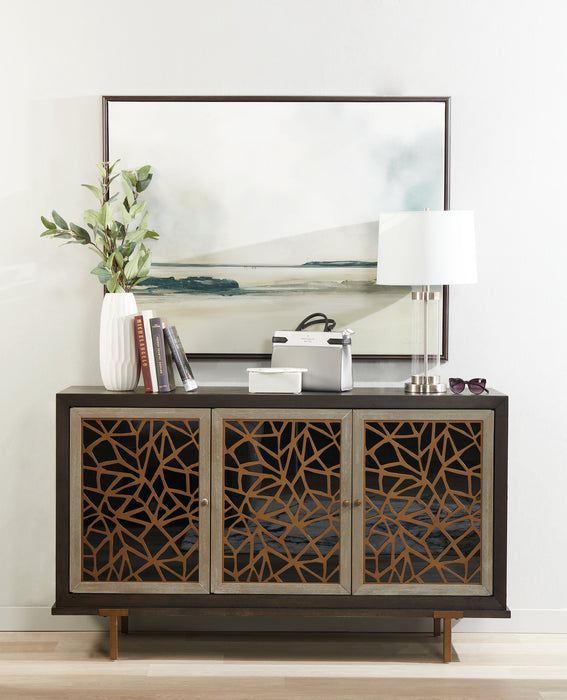 Abella 24\" Brushed Steel Table Lamp with USB Charging