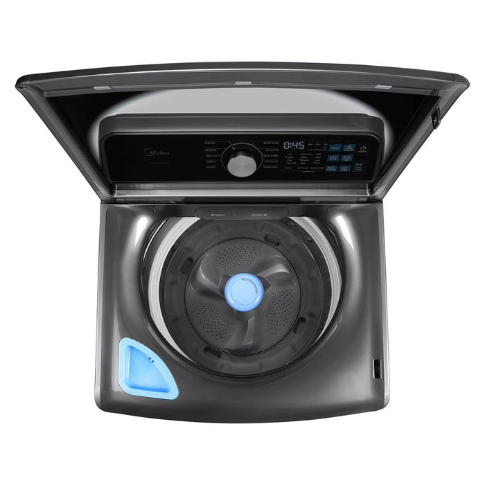 Midea 5.1 Cu. Ft. Smart Agitator Washer – Black - MLTW51A2BGG