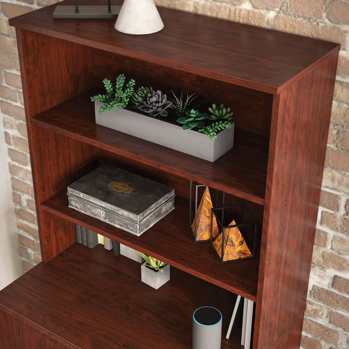 Affirm 35.43\" Commercial Grade Bookcase Hutch - Classic Cherry