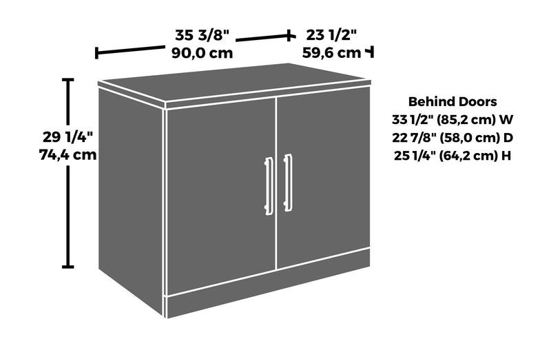 Affirm 35.43\" Commercial Grade Storage Cabinet - Classic Cherry