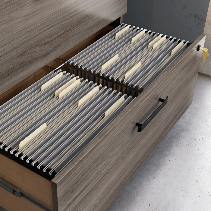 Affirm 35.43\" Commercial Grade 2-Drawer Filing Cabinet - Hudson Elm