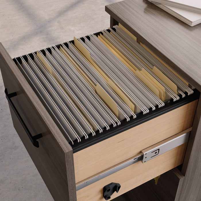 Affirm 15.55\" Commercial Grade 2-Drawer Filing Cabinet - Hudson Elm