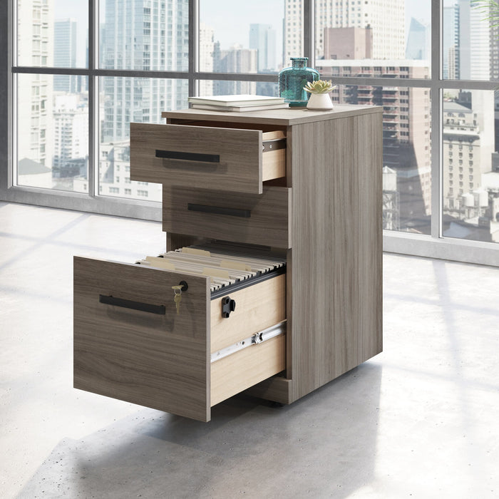 Affirm 15.55\" Commercial Grade 3-Drawer Filing Cabinet - Hudson Elm