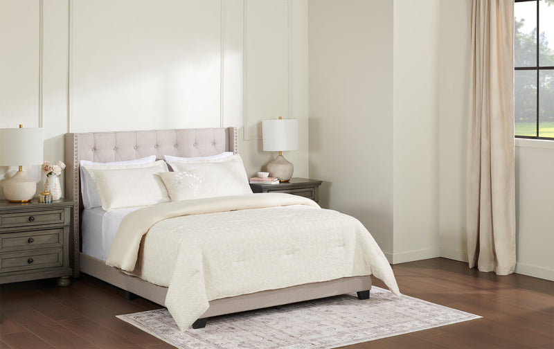 Argentina 4-Piece King Comforter Set - White