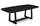 ["Alma Dining Table with Trestle Base, 86##PACKAGEDETAILSquot;W - Charcoal Black"]