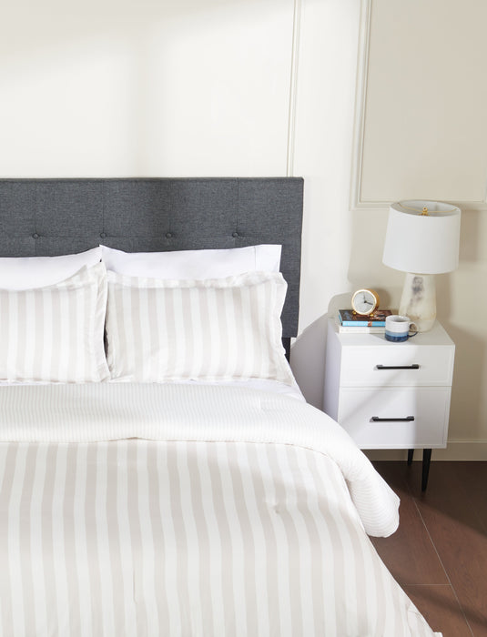 Ambrose 3-Piece Full/Queen Comforter Set - Oatmeal