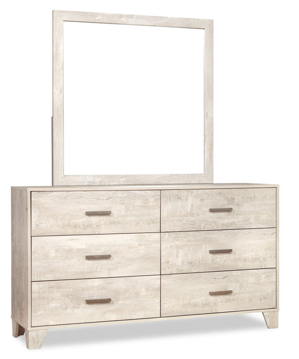 Arbor Bedroom 6-Drawer Dresser, 58.7\"W x 33.3\"H - Driftwood White