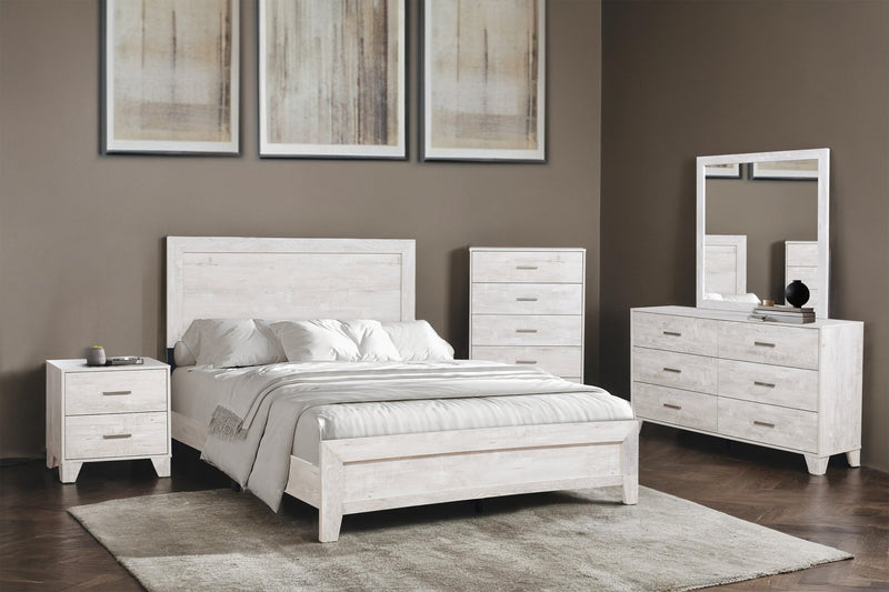 Arbor Bedroom Chest of Drawers, 5-Drawer, 31.5\"W x 48.4\"H - Driftwood White