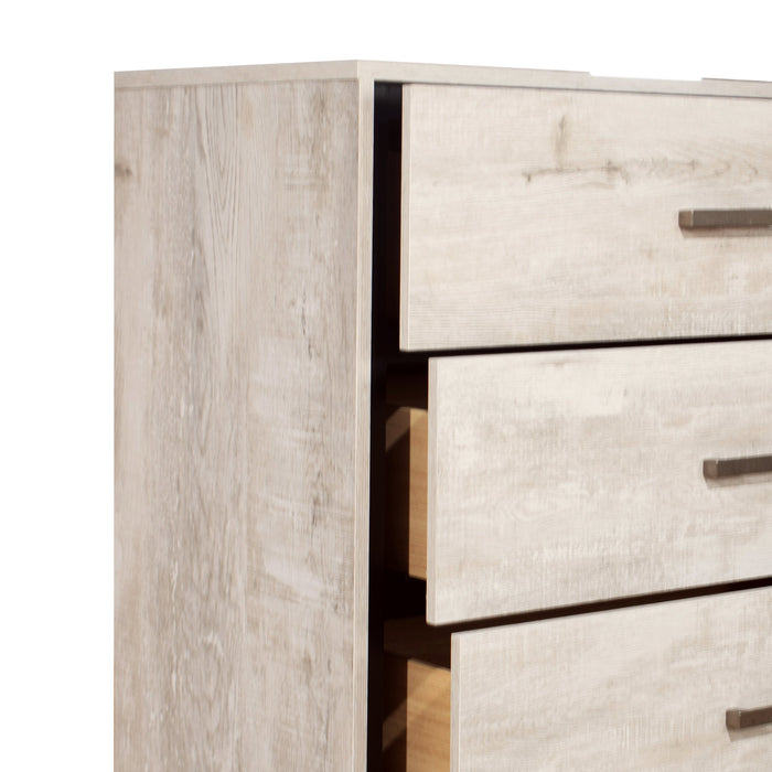 Arbor Bedroom Chest of Drawers, 5-Drawer, 31.5\"W x 48.4\"H - Driftwood White