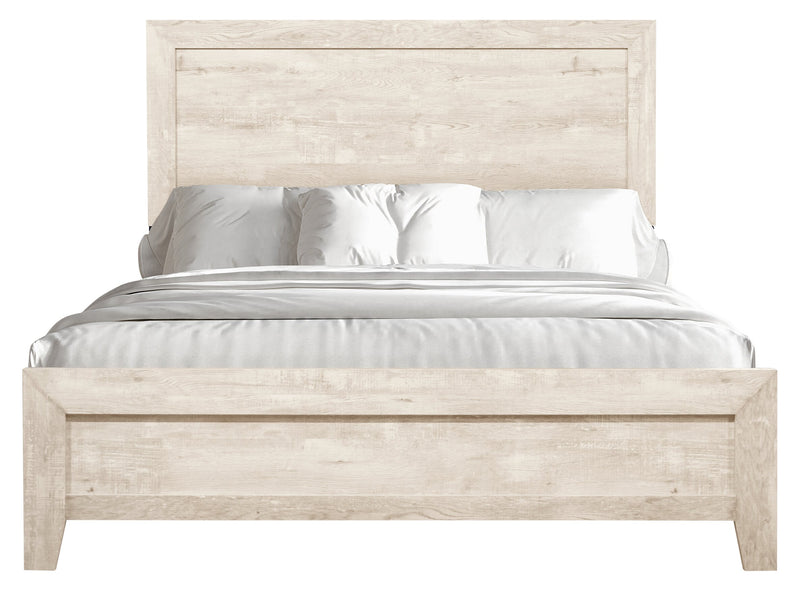 Arbor Panel Bed, Driftwood White - King Size
