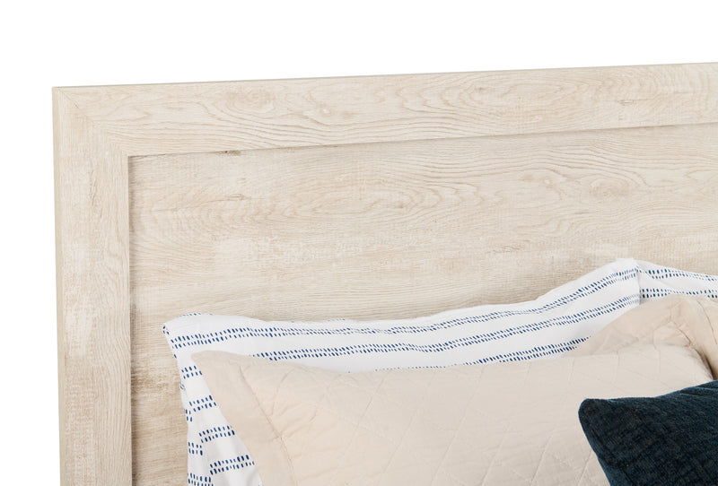 Arbor Panel Bed, Driftwood White - Queen Size