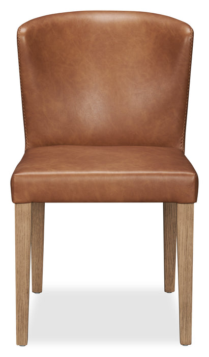 Arlo Dining Chair with Vegan Leather Fabric - Copper