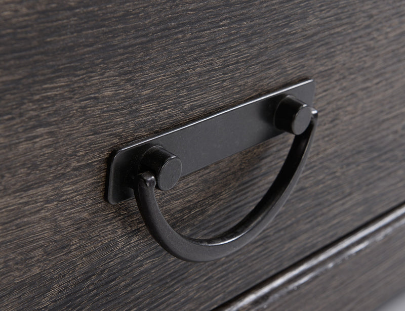 Asher 60\" Rustic Electric Fireplace TV Stand with Storage & Cable Management for TVs up to 65\"- Brown Oak