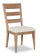 ["Aspen Dining Chair with Fabric Seat, Slat-Back - Natural"]